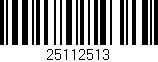 Código de barras (EAN, GTIN, SKU, ISBN): '25112513'