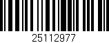 Código de barras (EAN, GTIN, SKU, ISBN): '25112977'