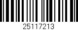 Código de barras (EAN, GTIN, SKU, ISBN): '25117213'