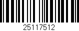 Código de barras (EAN, GTIN, SKU, ISBN): '25117512'