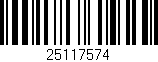 Código de barras (EAN, GTIN, SKU, ISBN): '25117574'