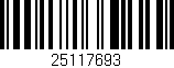 Código de barras (EAN, GTIN, SKU, ISBN): '25117693'