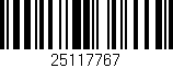 Código de barras (EAN, GTIN, SKU, ISBN): '25117767'