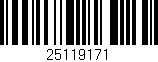 Código de barras (EAN, GTIN, SKU, ISBN): '25119171'