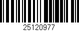 Código de barras (EAN, GTIN, SKU, ISBN): '25120977'