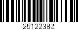 Código de barras (EAN, GTIN, SKU, ISBN): '25122382'