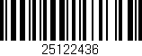 Código de barras (EAN, GTIN, SKU, ISBN): '25122436'