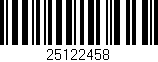 Código de barras (EAN, GTIN, SKU, ISBN): '25122458'