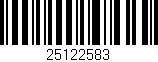Código de barras (EAN, GTIN, SKU, ISBN): '25122583'