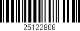 Código de barras (EAN, GTIN, SKU, ISBN): '25122808'
