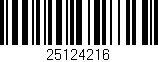 Código de barras (EAN, GTIN, SKU, ISBN): '25124216'