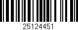 Código de barras (EAN, GTIN, SKU, ISBN): '25124451'