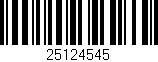 Código de barras (EAN, GTIN, SKU, ISBN): '25124545'