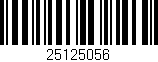 Código de barras (EAN, GTIN, SKU, ISBN): '25125056'