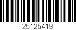 Código de barras (EAN, GTIN, SKU, ISBN): '25125419'