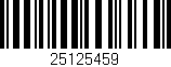 Código de barras (EAN, GTIN, SKU, ISBN): '25125459'