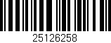 Código de barras (EAN, GTIN, SKU, ISBN): '25126258'