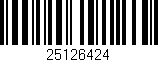 Código de barras (EAN, GTIN, SKU, ISBN): '25126424'