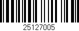 Código de barras (EAN, GTIN, SKU, ISBN): '25127005'