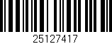 Código de barras (EAN, GTIN, SKU, ISBN): '25127417'