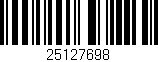 Código de barras (EAN, GTIN, SKU, ISBN): '25127698'