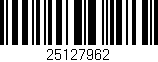 Código de barras (EAN, GTIN, SKU, ISBN): '25127962'