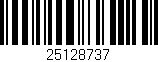 Código de barras (EAN, GTIN, SKU, ISBN): '25128737'