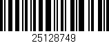 Código de barras (EAN, GTIN, SKU, ISBN): '25128749'