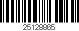 Código de barras (EAN, GTIN, SKU, ISBN): '25128865'