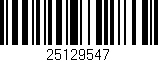 Código de barras (EAN, GTIN, SKU, ISBN): '25129547'