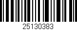 Código de barras (EAN, GTIN, SKU, ISBN): '25130383'