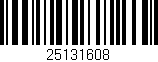 Código de barras (EAN, GTIN, SKU, ISBN): '25131608'