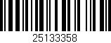 Código de barras (EAN, GTIN, SKU, ISBN): '25133358'