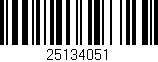 Código de barras (EAN, GTIN, SKU, ISBN): '25134051'