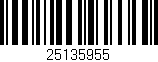 Código de barras (EAN, GTIN, SKU, ISBN): '25135955'