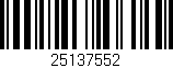 Código de barras (EAN, GTIN, SKU, ISBN): '25137552'