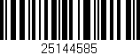 Código de barras (EAN, GTIN, SKU, ISBN): '25144585'