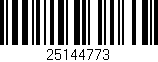Código de barras (EAN, GTIN, SKU, ISBN): '25144773'