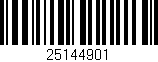 Código de barras (EAN, GTIN, SKU, ISBN): '25144901'