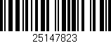 Código de barras (EAN, GTIN, SKU, ISBN): '25147823'