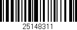 Código de barras (EAN, GTIN, SKU, ISBN): '25148311'