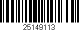 Código de barras (EAN, GTIN, SKU, ISBN): '25149113'