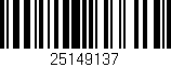 Código de barras (EAN, GTIN, SKU, ISBN): '25149137'
