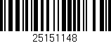 Código de barras (EAN, GTIN, SKU, ISBN): '25151148'