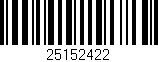 Código de barras (EAN, GTIN, SKU, ISBN): '25152422'