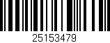 Código de barras (EAN, GTIN, SKU, ISBN): '25153479'