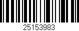 Código de barras (EAN, GTIN, SKU, ISBN): '25153983'