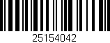 Código de barras (EAN, GTIN, SKU, ISBN): '25154042'