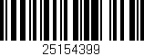 Código de barras (EAN, GTIN, SKU, ISBN): '25154399'