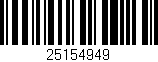 Código de barras (EAN, GTIN, SKU, ISBN): '25154949'